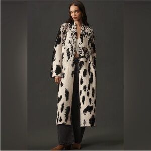 Anthropologie pilcro leopard print sweater duster Small/Medium